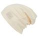 ESITO Žebrovaná čepice spadená Color Cream - smetanová