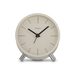 Hama Flores, budík řízený rádiovým signálem, průměr 11 cm, tichý chod, podsvícení, šedobéžový