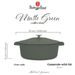 BERLINGERHAUS Pekáč litinový s poklicí 32 cm Matte Green Collection BH-8968