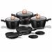 BERLINGERHAUS Sada nádobí s mramorovým povrchem 10 ks Black Rose Collection BH-1645