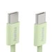 Hama USB-C 2.0 kabel Fabric, 1m, opletený, zelený
