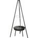 BBQ Gril na dřevěné uhlí závěsný na trojnožce pr. 48 cm KO-C83000490