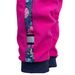 Unuo, Softshellové kalhoty batolecí s fleecem Street, Fuchsiová, Květinky (Softshell toddler trousers Street with fleece, flowers, fuchsia)