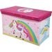 H & S COLLECTION Úložný box jednorožec 60 × 30 × 35 cm růžová KO-SG2000100