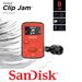 SanDisk MP3 Clip Jam 8GB MP3, červená