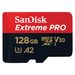 SanDisk Extreme PRO microSDXC 128 GB + SD Adapter 200 MB/s and 90 MB/s A2 C10 V30 UHS-I U3