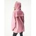Unuo Dámský nepromokavý kabát bez zateplení, Starorůžová