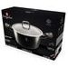 BERLINGERHAUS Kastrol s poklicí s mramorovým povrchem 24 cm Black Silver Collection BH-1852