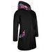 Unuo, Dámský softshellový kabát s fleecem Eva, Černá, Kouzelné květiny