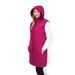 ESITO Dámská dlouhá softshellová vesta Raspberry pink - malinová