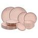 HIT Jídelní sada talířů 18 ks Lucca růžová HT-24327468