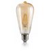 Xavax LED filament žárovka, E27, 410 lm (nahrazuje 36 W), vintage tvar, jantarová barva, teplá bílá