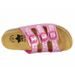 Dívčí pantofle LICO BIOLINE STAR pink/silber 560062 – korkové, anatomické