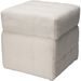 H & S COLLECTION Taburet 38 × 38 × 37 cm béžová KO-NB1510860bila