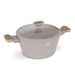BERLINGERHAUS Kastrol s titanovým povrchem a poklicí 24 cm Taupe Nordic Collection BH-8339