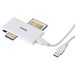 Hama USB 3.0 multi čtečka karet SD/micro SD, CF, MS, bílá