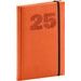 Týdenní diář Vivella Top 2025, oranžový, 15 × 21 cm