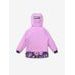 Dětská softshellová bunda bez zateplení Basic, Lila, Kytky