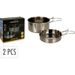 EXCELLENT HOUSEWARE Sada nádobí pro kempování nerez 2 ks KO-CY5656520