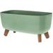EXCELLENT HOUSEWARE Květináč na nožkách 39x19,5x22 cm zelený KO-Y89300080zele