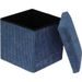HOMESTYLING Taburet s úložným prostorem 38 x 38 x 38 cm růžová KO-170490550ruzo