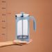 KELA Konvice na čaj a kávu frenchpress kouřově modrá 1l KL-10988