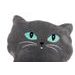 KOČKA VELKÉ OČI šedá 53 cm