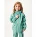 Unuo Dětská nepromokavá bunda bez zateplení, Zelená