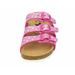 Dívčí pantofle LICO BIOLINE STAR pink/silber 560062 – korkové, anatomické