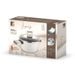 BERGNER Kastrol s poklicí s nepřilnavým povrchem LINES 20 cm šedobílá BG-56091-GY