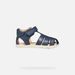 Tmavě modré chlapecké barefoot sandály Geox Sandal Steppieup B