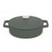 BERLINGERHAUS Pánev hluboká se smaltovaným povrchem a poklicí 26 cm litinová Matte Green Collection BH-6262