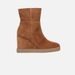 Hnědá dámská kotníková obuv Geox Elidea Wedge