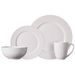 H & S COLLECTION Jídelní sada porcelán 16 ks bílá KO-Q04000320