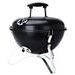 PROGARDEN Přenosný gril na dřevěné uhlí s víkem 37 cm černá KO-C83000390