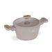 BERLINGERHAUS Kastrol s titanovým povrchem a poklicí 20 cm Taupe Nordic Collection BH-8338