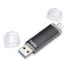 Hama USB flash disk Laeta Twin, USB 3.0, 16 GB, 40 MB/s, černý