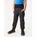 Unuo, Softshellové kalhoty s fleecem Street, Černá (Unuo Softshell kids trousers, black)