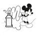 Poznámkový kalendář Mickey Mouse – DIY: omalovánkový kalendář, 30 x 30 cm Baagl