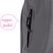 Softshellové nepromokavé kalhoty podšité fleecem šedé