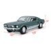 Maisto Maisto - 1967 Ford Mustang Fastback, metal zelená, 1:18