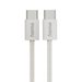 Hama USB-C 2.0 kabel Fabric, 1m, opletený, béžový