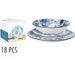 SIAKI Jídelní sada porcelánová 18 ks KO-Q04000110