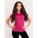 Unuo, Dámské merino triko s krátkým rukávem Nature, Fuchsiová