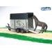Konštrukčné autá - príves na prepravu koňa vrátane 1 koňa