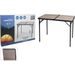 PROGARDEN Kempingový stůl skládací výškově nastavitelný 90 x 60 x 40-70 cm KO-CY8980200