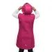 ESITO Dámská dlouhá softshellová vesta Raspberry pink - malinová