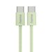 Hama USB-C 2.0 kabel Fabric, 1m, opletený, zelený