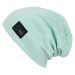 ESITO Žebrovaná čepice spadená Color Mint - mintová