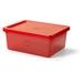 LEGO úložný box s organizérem - červená